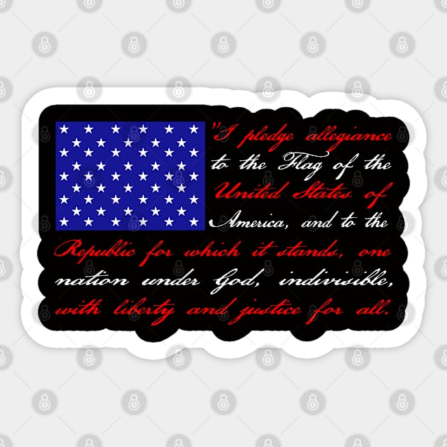 usa flag Sticker by YourLuckyTee